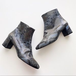 Renvy Genuine Leather Heeled Ankle Boots